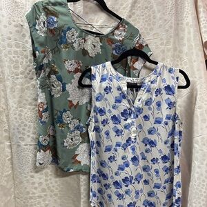 9. Bundle of 2 tops - Talbots -med & Dr.2 - large